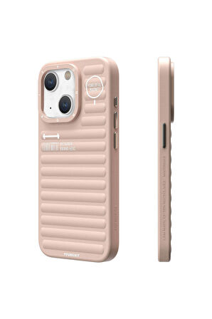 YoungKit iPhone 15 Uyumlu Kılıf Mat Renkli Tasarım Youngkit Original Serisi Kapak Pembe