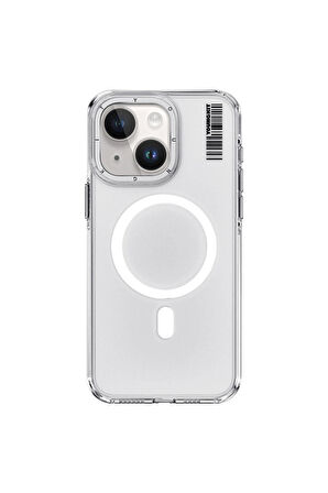 YoungKit iPhone 15 Uyumlu Kılıf Magsafe Şarj Özellikli Şeffaf Youngkit Crystal Shield Serisi Kapak Şeffaf