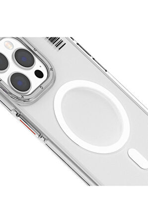 YoungKit iPhone 15 Uyumlu Kılıf Magsafe Şarj Özellikli Şeffaf Youngkit Crystal Shield Serisi Kapak Şeffaf