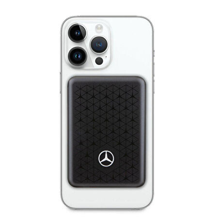 Mercedes Benz Orjinal Lisanslı Powerbank 3000 Mah Led Işıklı Göstergeli Magsafe Magnetik Siyah