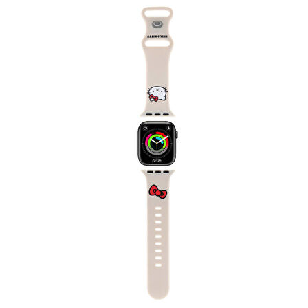 Watch 40mm Uyumlu Kordon Hello Kitty Orjinal Lisanslı Logolu Fiyonk & Kitty Head Yumuşak Strap Kayış