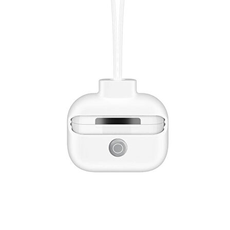 Airpods Pro Uyumlu Kılıf Boyun Askılı Jelly Bean Tasarımlı Lisanslı Switcheasy ColorBuddy Beyaz