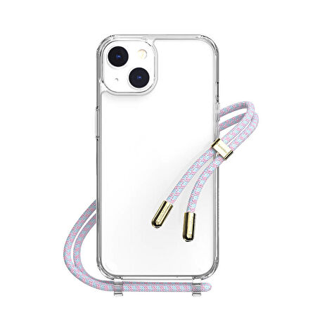 iPhone 14 Pro Uyumlu Kılıf Parlayan Simli Şeffaf Lisanslı Switcheasy Starfield Kapak Mavi