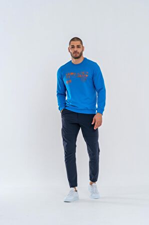 SWEATSHIRT BASIC - 902 - B01 - S.MAVİ