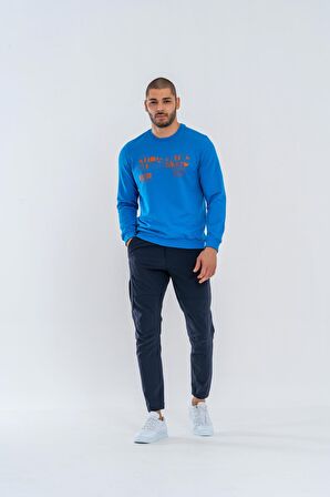 SWEATSHIRT BASIC - 902 - B01 - S.MAVİ