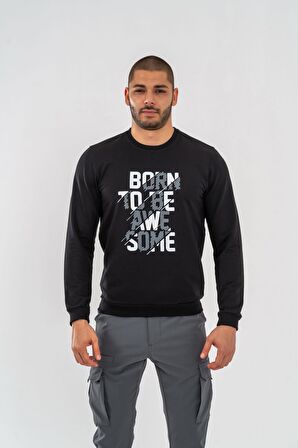 SWEATSHIRT BASIC - 902 - B21 - SİYAH