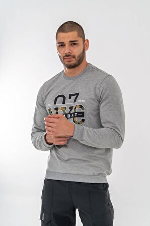 SWEATSHIRT BASIC - 902 - B15 - GRİ