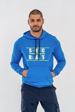 SWEATSHIRT KAPŞONLU - 904 - B12 - S.MAVİ