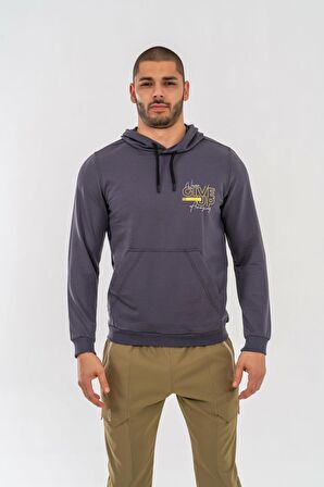 SWEATSHIRT KAPŞONLU - 904 - B36 - ANTRASİT