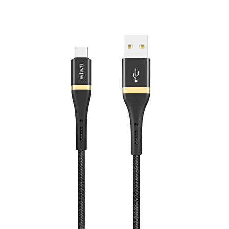 Wiwu Elite ED-101 Type-C USB Kablo 2.4A Hızlı Şarj Kablosu 300 cm Data Kablo 3 metre