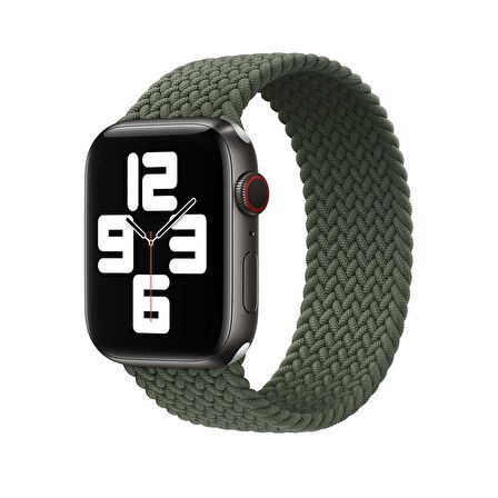 Apple Watch Uyumlu 44mm Wiwu Braided Solo Loop Large Saat Kordon Kayış Bileklik 
