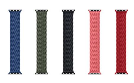 Apple Watch Uyumlu 44mm Wiwu Braided Solo Loop Large Saat Kordon Kayış Bileklik 