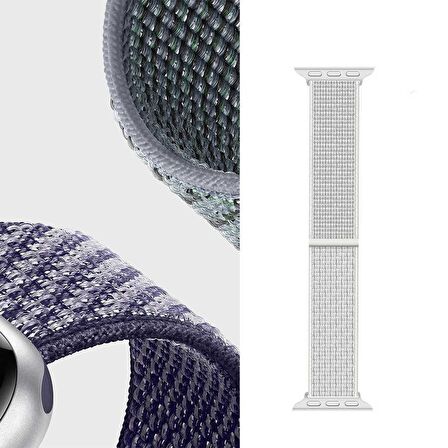 Apple Watch 44mm Uyumlu Wiwu Sport Loop Hasır Saat Kordon Kayış Bileklik