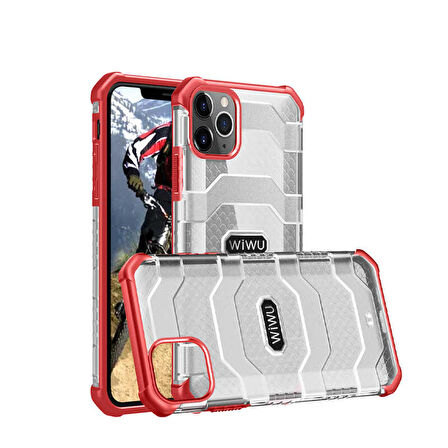 Apple iPhone 12 Pro Kılıf Tank Kabartmalı Wiwu Voyager Kapak
