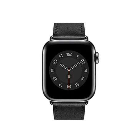 Apple Watch 44mm Uyumlu Wiwu Attleage Watchband Hakiki Deri Saat Kordon Kayış Bileklik