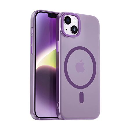 Apple iPhone 14 Wiwu Frosted Magnetic Buzlu Sert PC Kapak