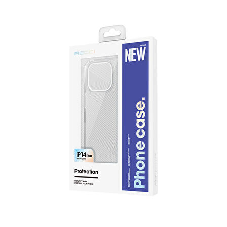 iPhone 14 Plus Uyumlu Kılıf Magsafe Özellikli Airbagli Şeffaf PC Yüzey Recci Magnetik Suction Serisi