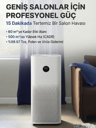 Xıaomı Yeni Seri Pro Akıllı Hava Temizleyici, Hepa Filtreli, Evcil Hayvan Tüyü ve Polen Filtreleme