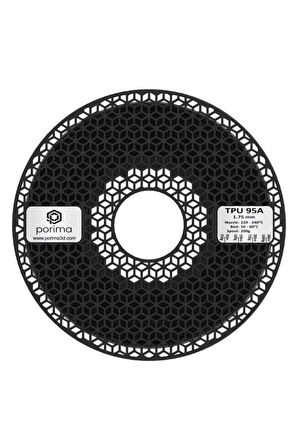 Porima 3D 1.75mm TPU 95A® Filament - Siyah