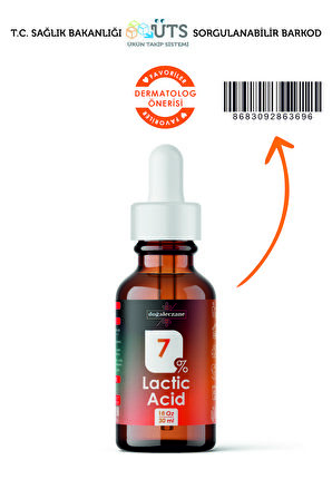 Güneş Lekeleri Giderme Laktik Asit %7 | Lactic Acid Peeling 30 ml