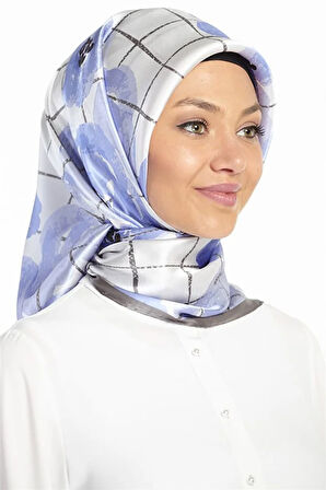 Twill İpek Eşarp -(Nostalji Twill)-8144D