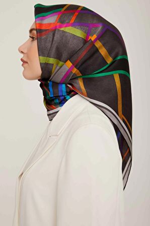 Nostalji Serisi Twill İpek Eşarp 8843d-07