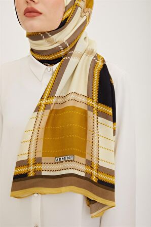 Armine Trend Ekose Desen 077-047 Şal-25