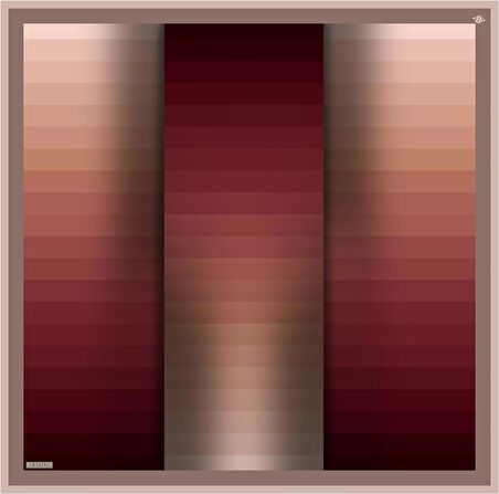 Armine Bordo Geometrik Desenli Sura İpek Eşarp 8904-01