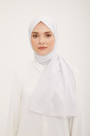 Armine Trend Beyaz Renk Pamuk Cazz Şal 1-22033