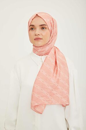 Armine Trend Pure Lina Pudra Pembesi Zincir Desen Şal 16-23031