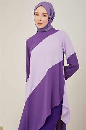 Asimetrik Kesimli Tunik-Ametist | 44