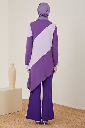 Asimetrik Kesimli Tunik-Ametist | 44