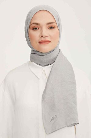 Armine Trend Gümüş Düz Renk Pırıltı Şal 1-23017