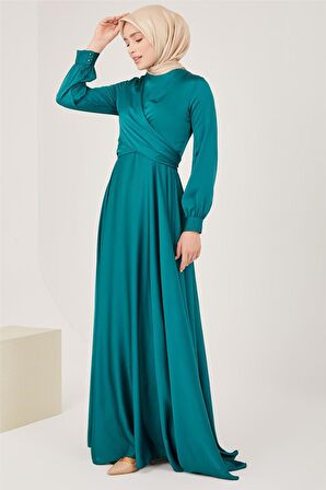 Armine Abiye Elbise 23YD9101 Zümrüt