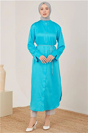 Tunik Elbise-Aqua | 44