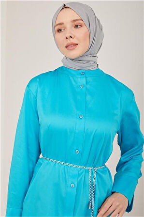 Tunik Elbise-Aqua | 44
