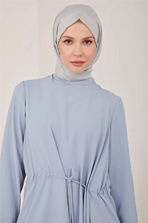 Kuşgözü Ve Tünelli Tunik-Gri-Mavi | 40