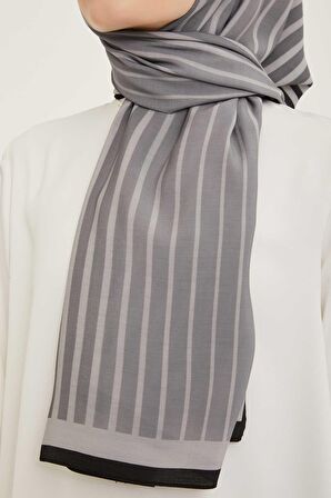 Armine Trend Çizgi Desen Modal Şal 5746-01