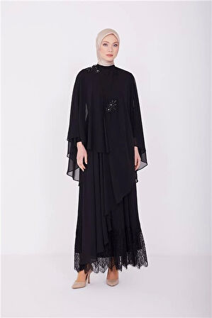 Armine Abiye Elbise 23YD3356 Siyah