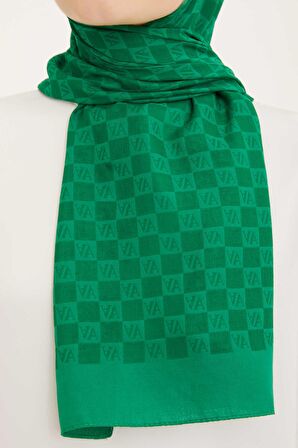 Armine Trend Ultra Lıght A Logo Benetton Yeşili Şal 18-21149