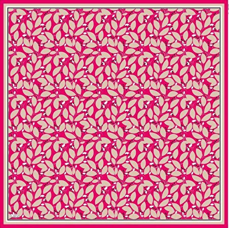 Armine Soft Pembe Desenli Eşarp 6089-09