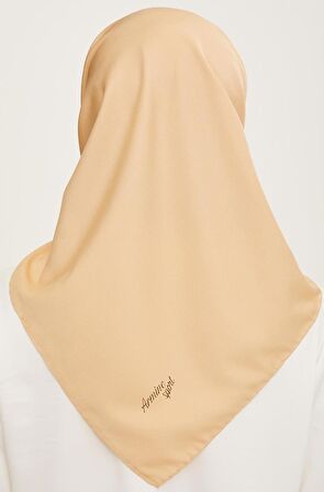 Armine Sport Krem Düz Renk Fon Eşarp 323