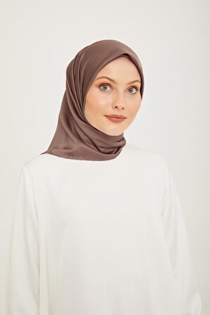 Armine Sport Açık Kahve Düz Renk Fon Eşarp 881