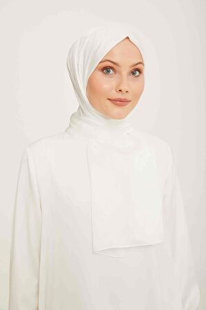 Armine Trend Jan Jan Beyaz Monogram Desenli Jakar Şal 6-21172