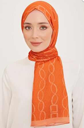 Armine Trend Turuncu Karma Desen 10007-14