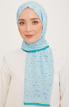 Armine Trend Şal 10004-12 Turkuaz Mavi