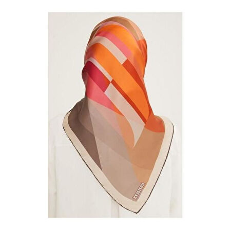 Armine E23YA8901D0405 Dj Saf İpek Eşarp 8901D (T)  (Nostalji Twill)