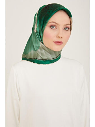 DJ SAF İPEK EŞARP 9100D( S) (NOSTALJİ SURA) - YEŞİL- 9100D -  85