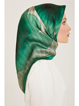 DJ SAF İPEK EŞARP 9100D( S) (NOSTALJİ SURA) - YEŞİL- 9100D -  85