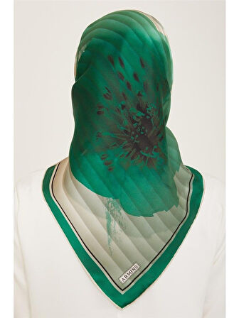 DJ SAF İPEK EŞARP 9100D( S) (NOSTALJİ SURA) - YEŞİL- 9100D -  85